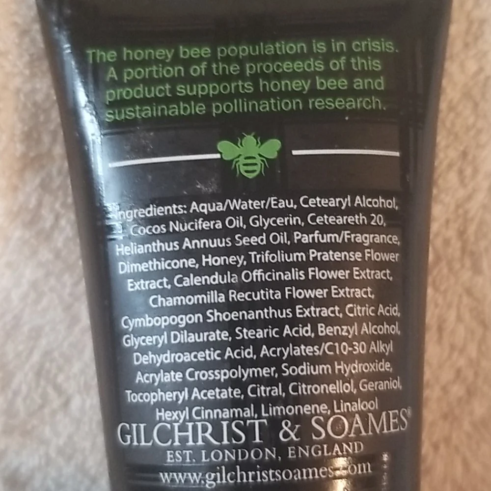 4/25 bundle item. Gilchrist & Soames Bee Kind Body Lotion